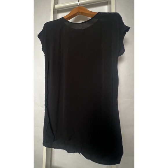 Madewell Dress Womens S Black Short Sleeve Full Button Down Back Woven Tunic Top - Picture 7 of 16